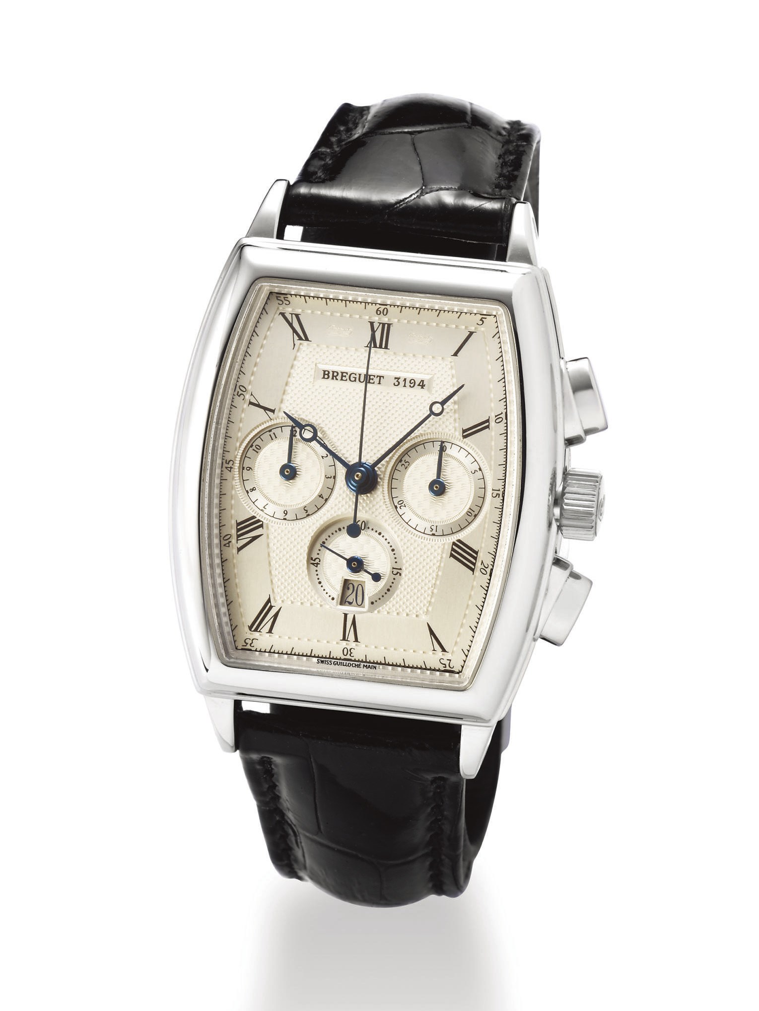 BREGUET, "HERITAGE CHRONOGRAPH" REF. 5460

WHITE GOLD SELF-WINDING CHRONOGRAPH WRISTWATCH WITH DATE DISPLAY