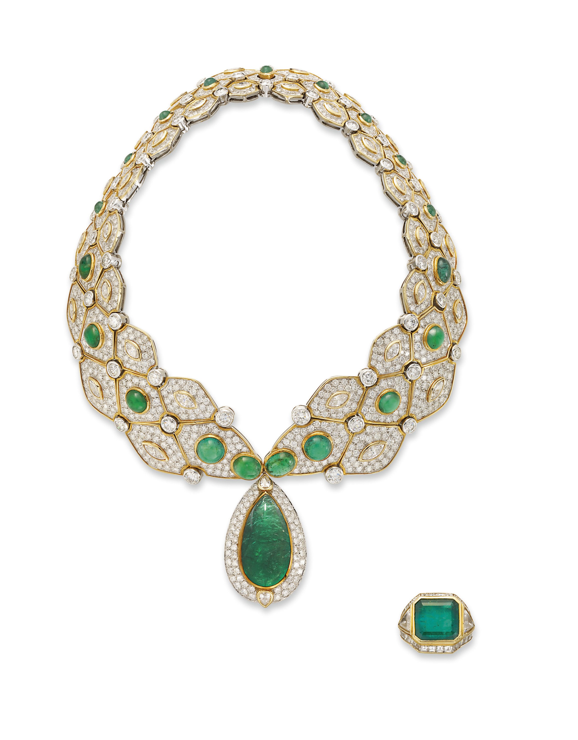 A GROUP OF EMERALD AND DIAMOND JEWELLERY, BY REPOSSI