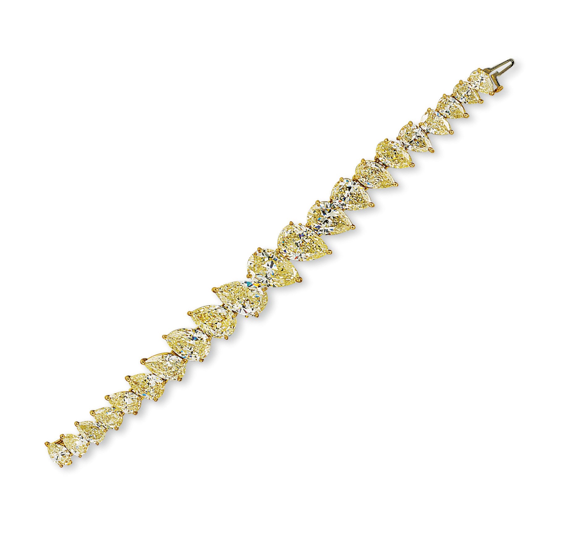 A COLOURED DIAMOND BRACELET, BY ADLER