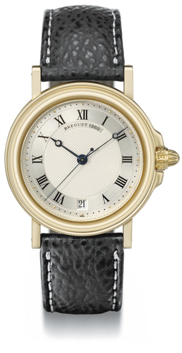 Breguet. An 18K gold automatic wristwatch with sweep centre seconds and date