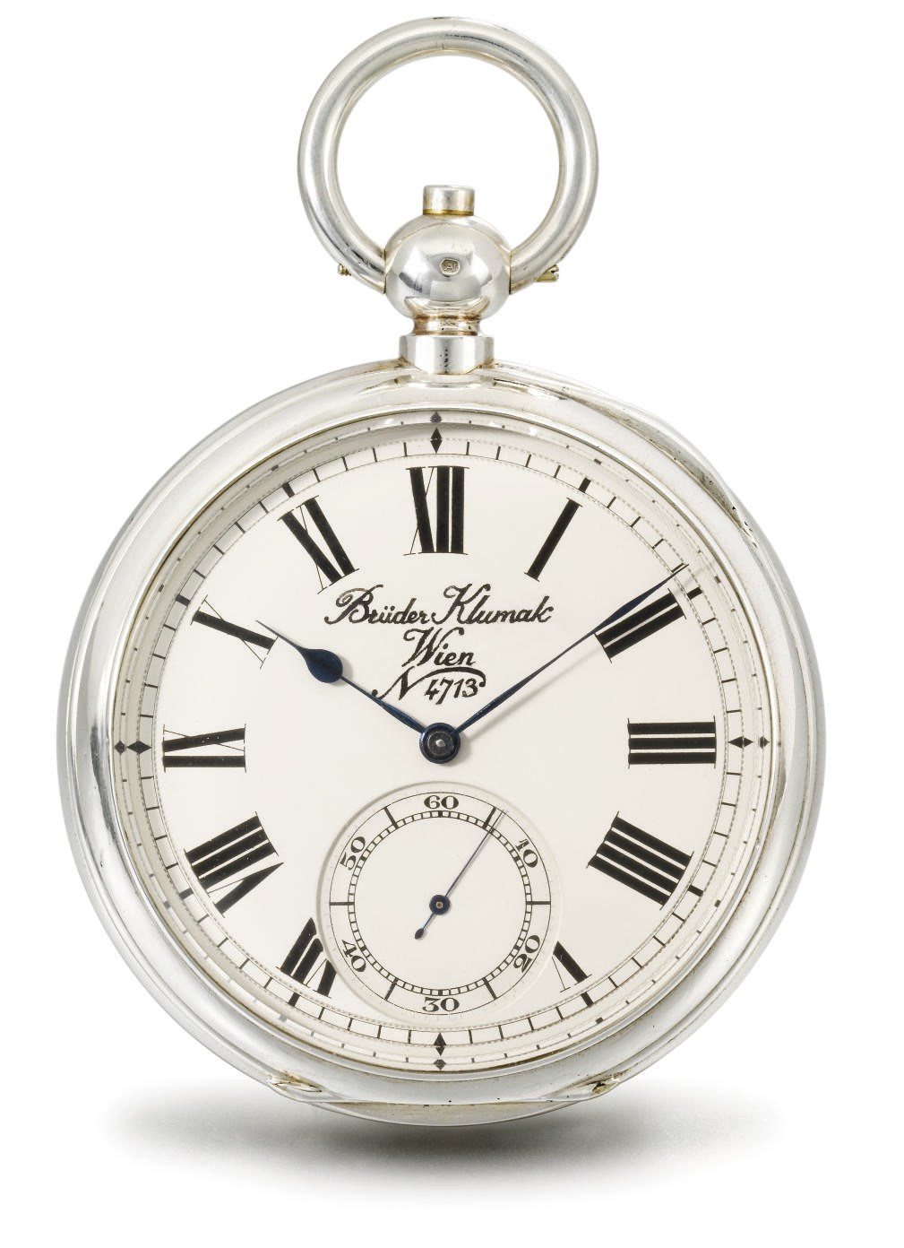 Gebrüder Klumak. A fine silver openface deck chronometer