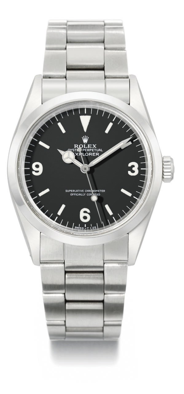 Rolex. A stainless steel automatic wristwatch with sweep centre seconds and bracelet