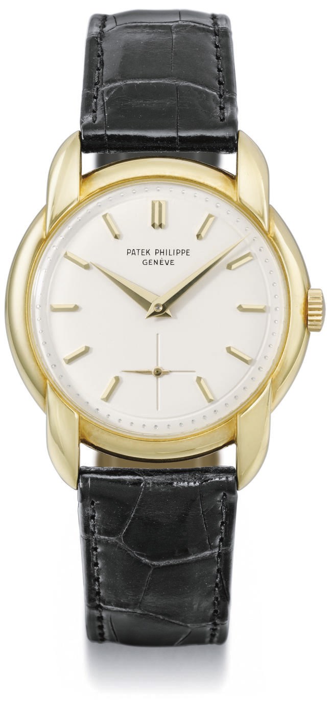 Patek Philippe. A fine and unusual 18K gold wristwatch