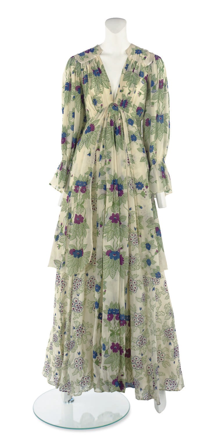 OSSIE CLARK (1942-1996) & CELIA BIRTWELL (B.1941)
A LONG-SLEEVED DAY DRESS