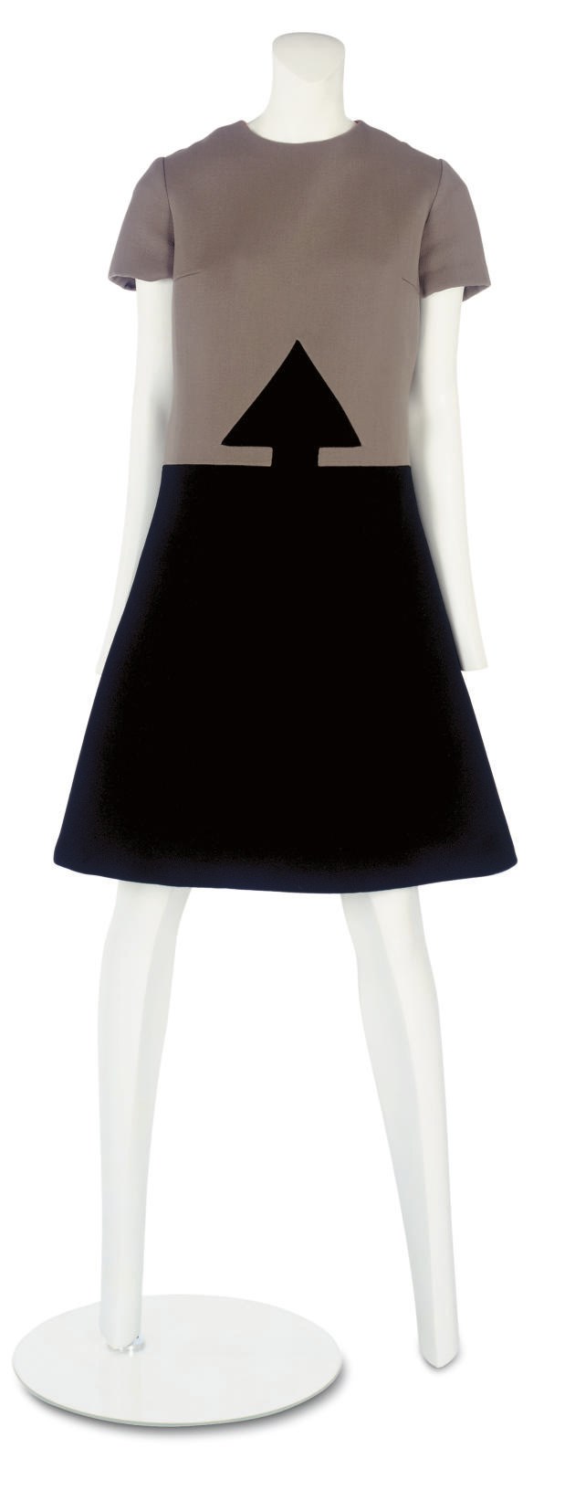 PIERRE CARDIN, (B.1922)
A CAP-SLEEVED DAY DRESS