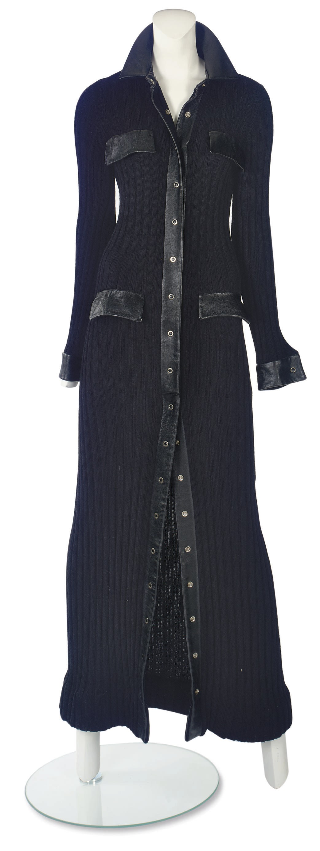 RUDI GERNREICH (1922-1985)
A 'UNISEX' BLACK KNITTED COAT DRESS