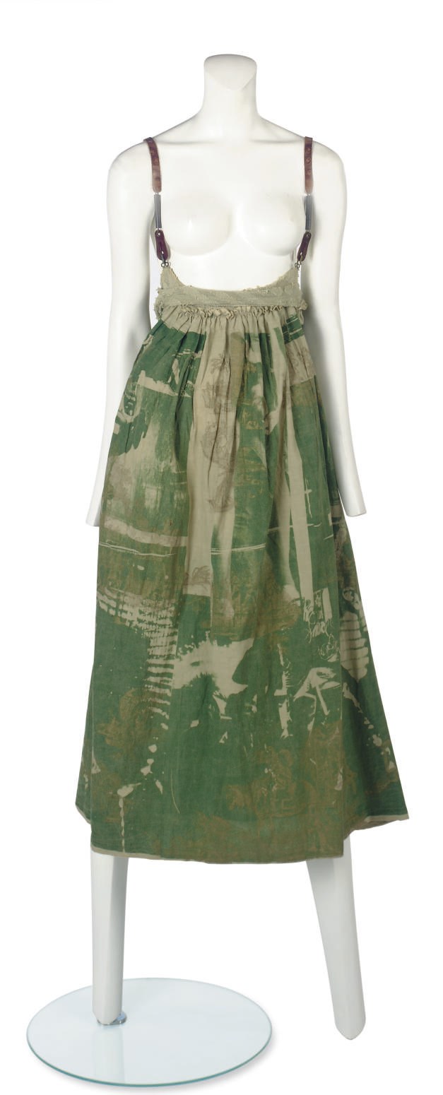 WORLD'S END (F.1981)                        
A 'PUNKATURE' COLLECTION SKIRT WITH 'SANCHO PANZA' PRINT