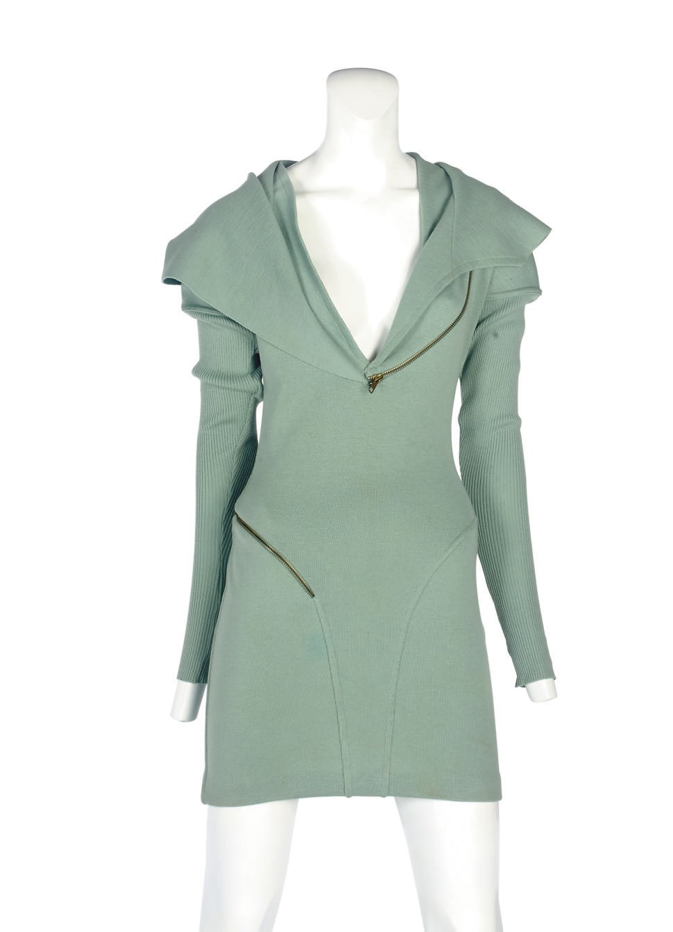 AZZEDINE ALAÏA (B.1940)
A RARE HOODED DRESS