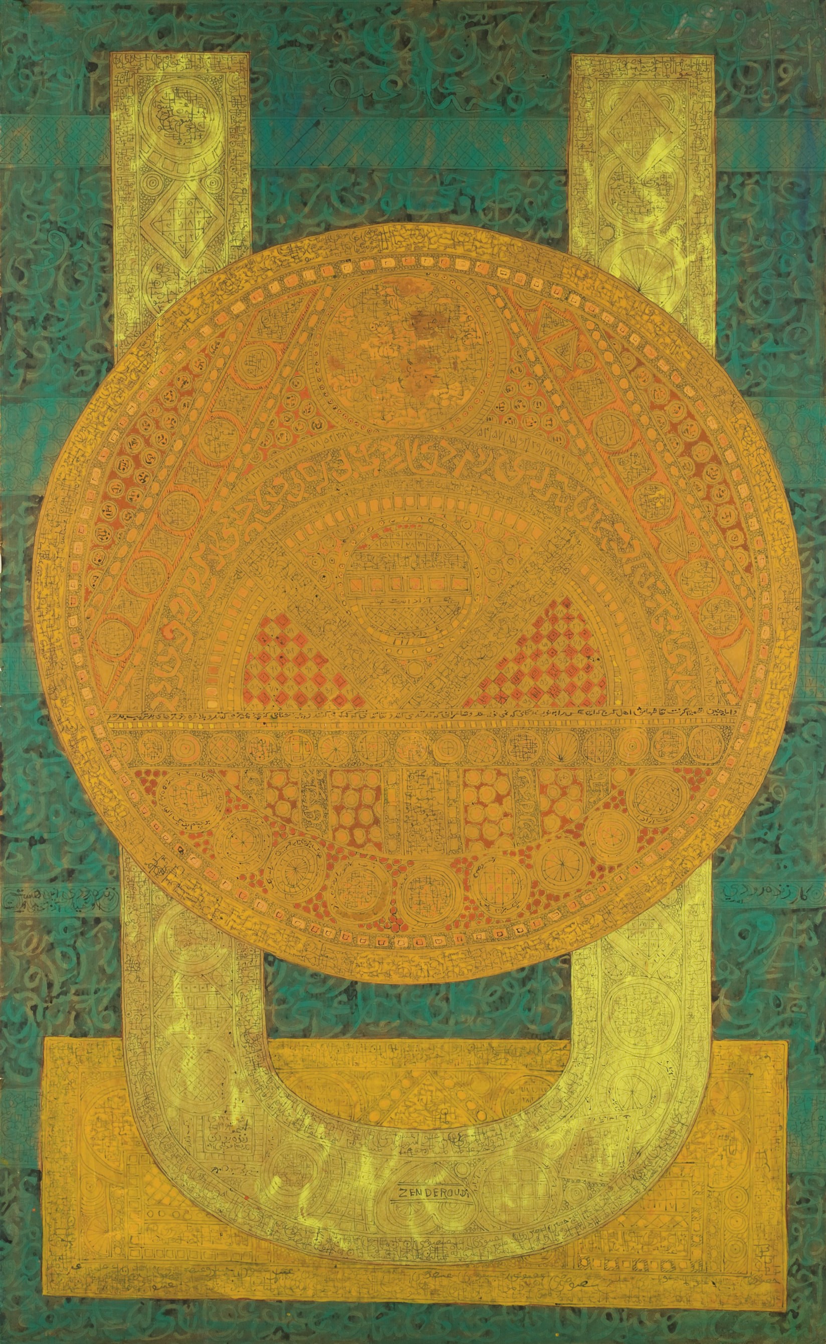Charles Hossein Zenderoudi (Iranian, b. 1937)