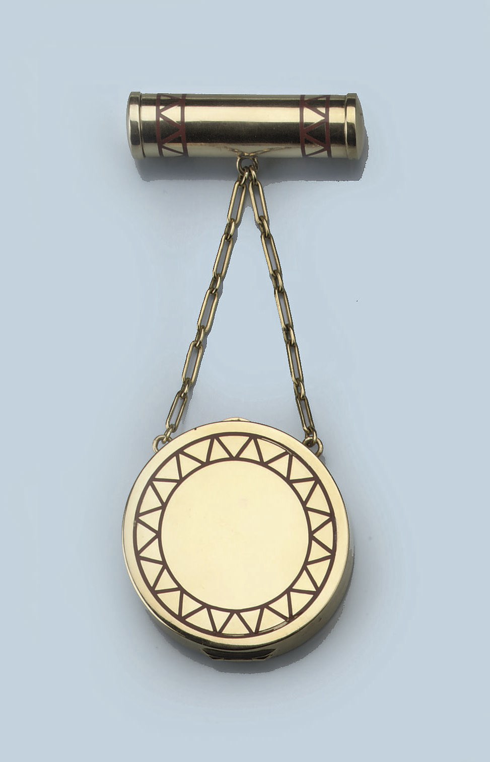 AN ART DECO ENAMEL VANITY CASE, BY JANESICH
