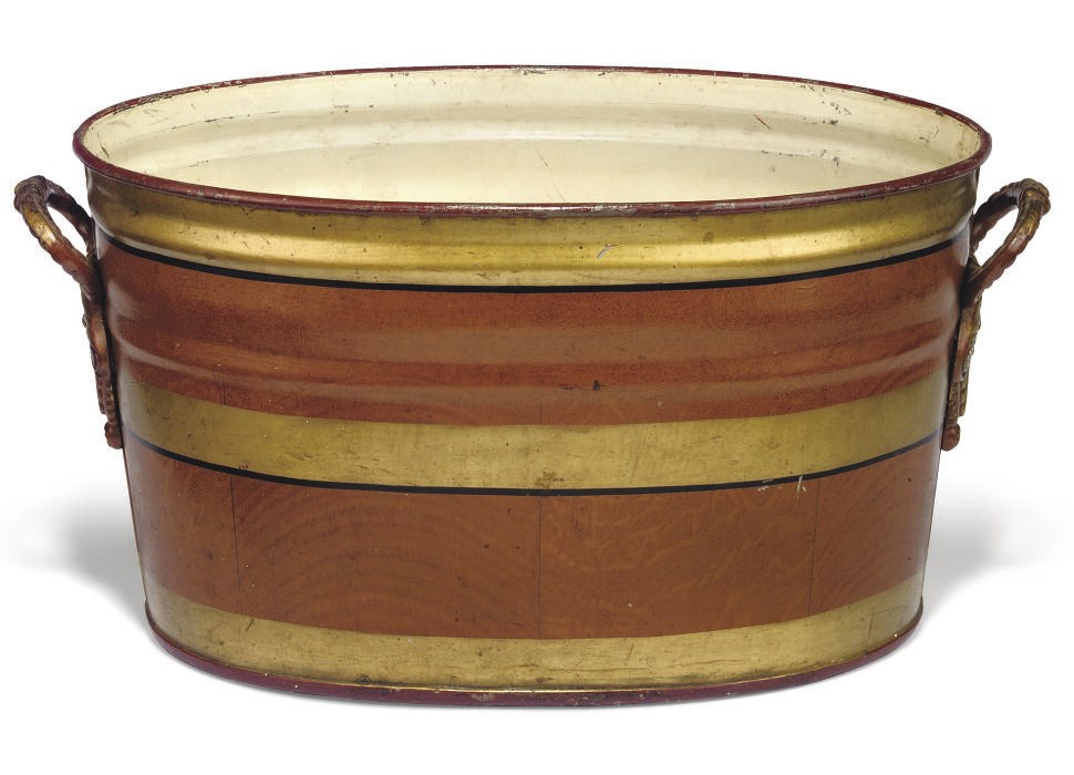 A TÔLE PEINTE CACHE-POT