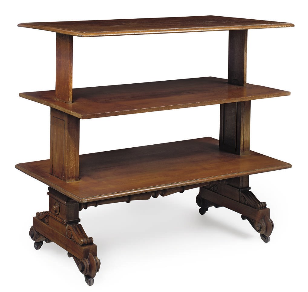 A VICTORIAN OAK METAMORPHIC BUFFET
