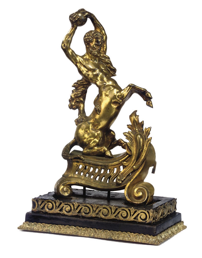 A FRENCH GILT-BRONZE MODEL OF A CENTAUR