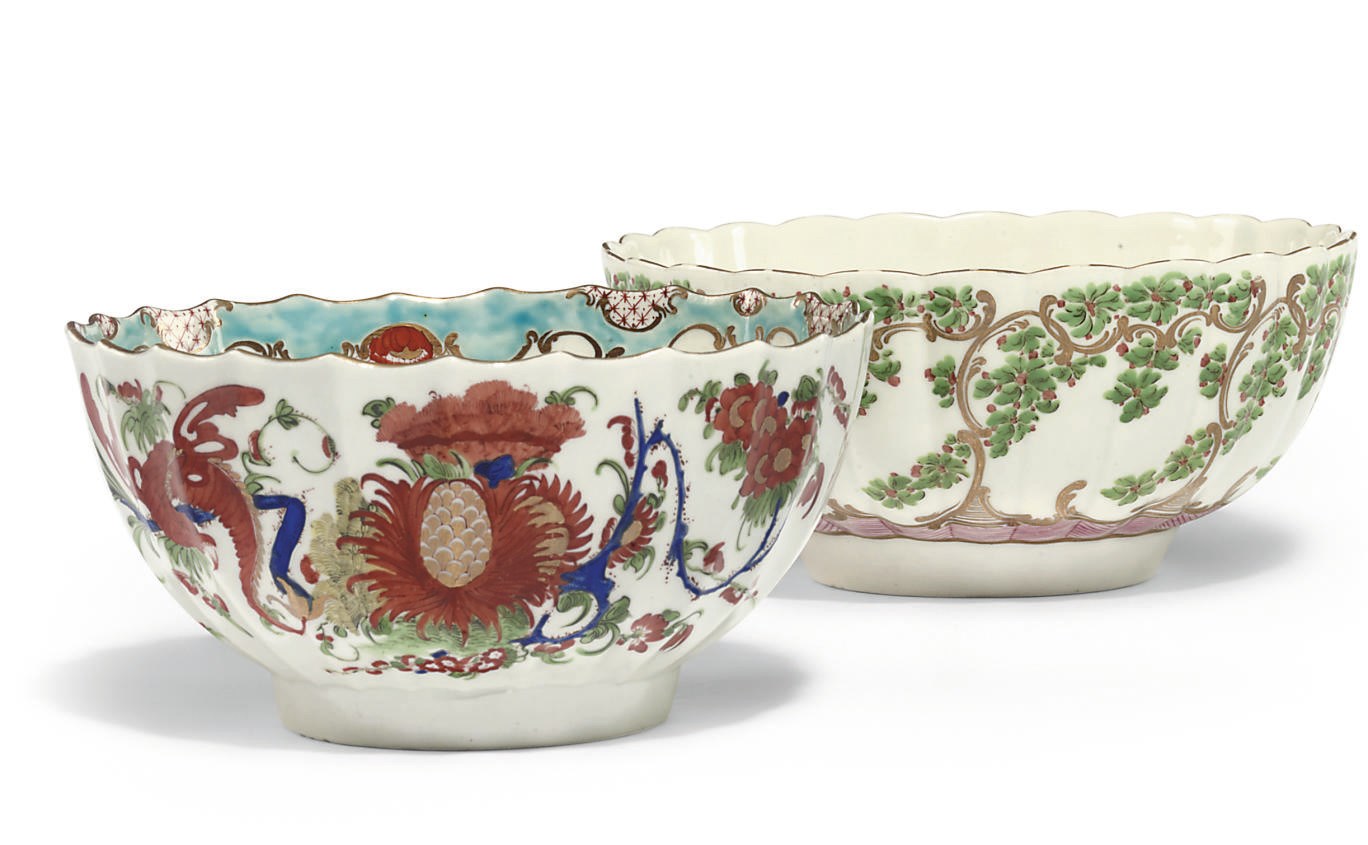 TWO WORCESTER BOWLS