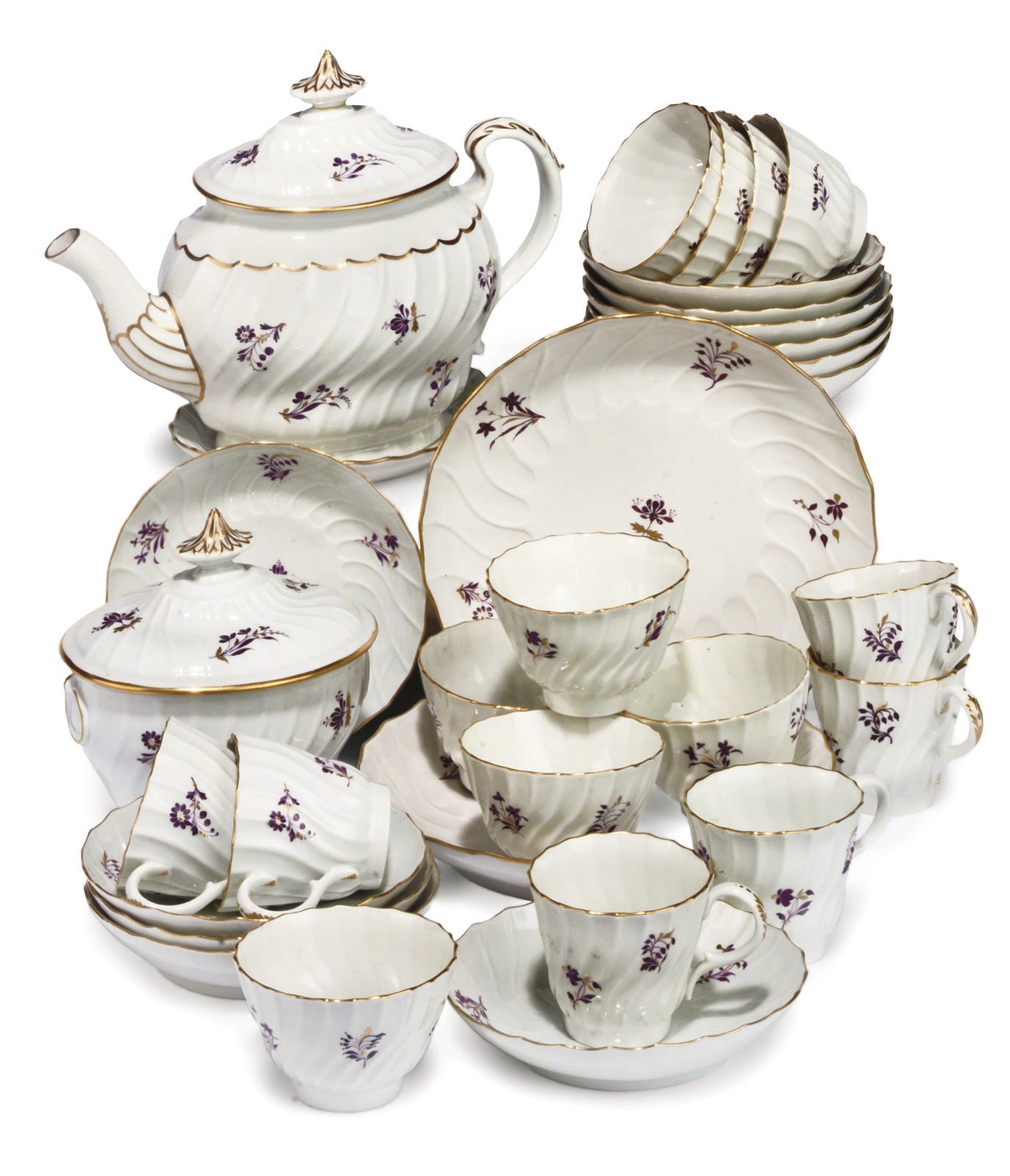 A BARR WORCESTER TEA AND COFFEE SERVICE
