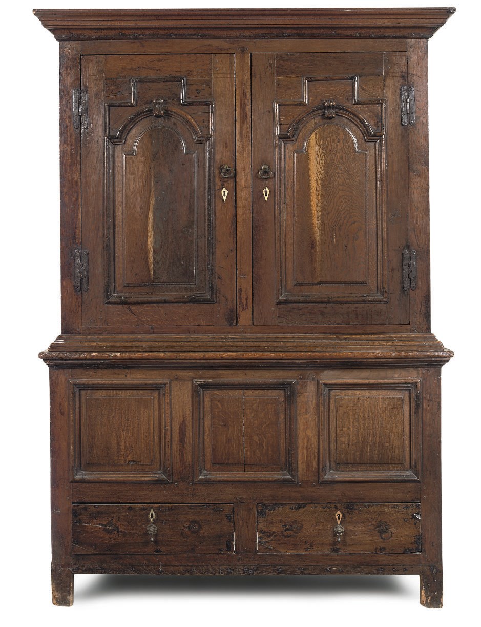AN ENGLISH OAK CUPBOARD