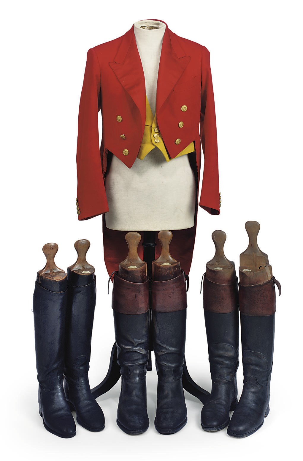 A HUNTING PINK TAIL COAT FOR THE CAMBRIDGESHIRE HUNT