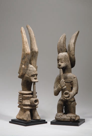 DEUX STATUETTES IBO IKENGA