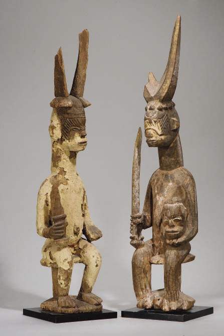 DEUX STATUETTES IBO IKENGA