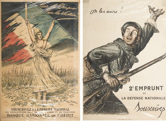 AFFICHES DE PROPAGANDE DE LA PREMIERE GUERRE MONDIALE