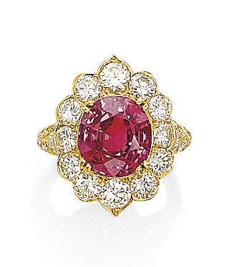 A RUBY AND DIAMOND RING, MOUNTED BY VAN CLEEF & ARPELS