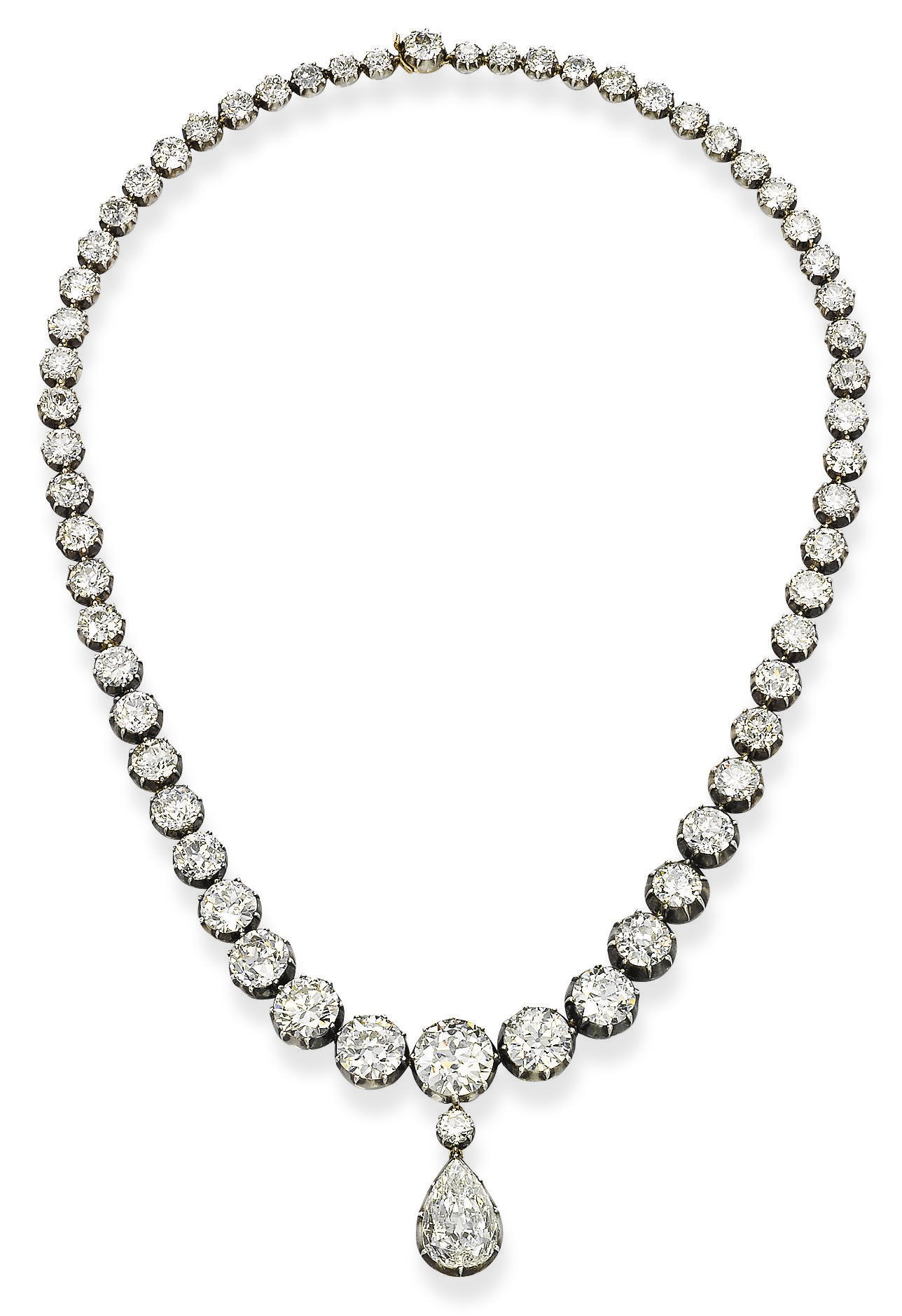 AN ANTIQUE DIAMOND RIVIÉRE