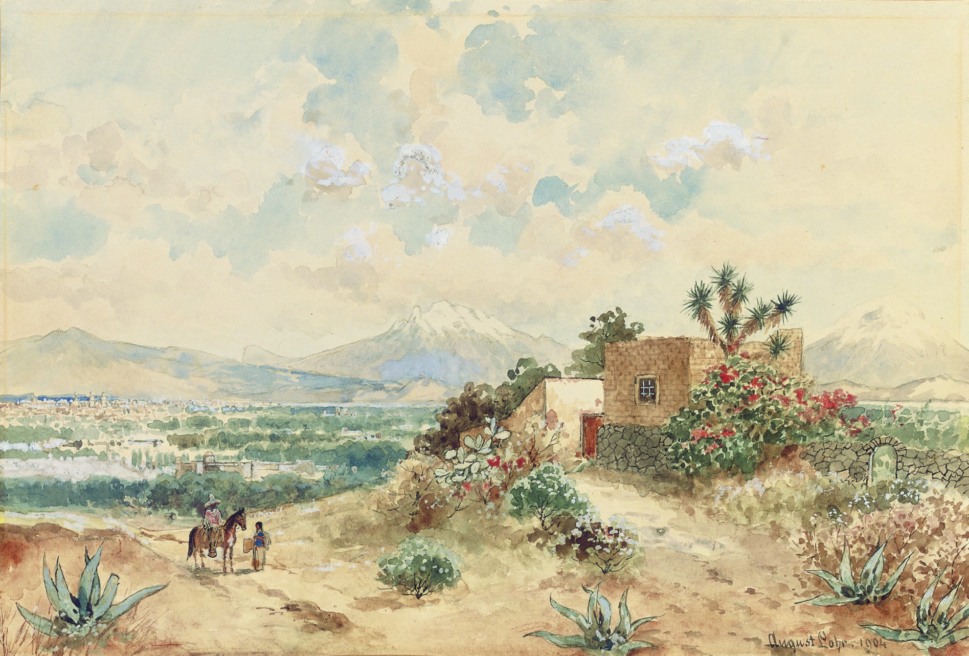 August Löhr (German 1843-1919)
