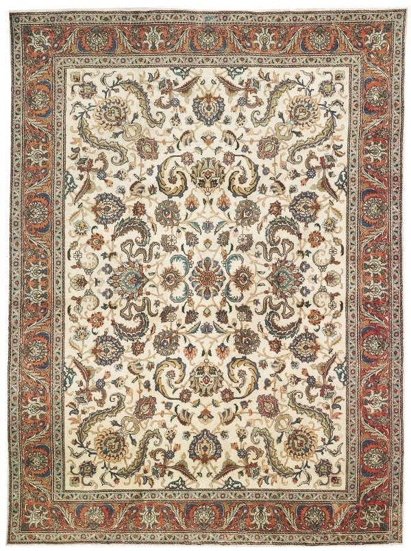 A Tabriz carpet