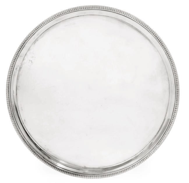 A GEORGE III SCOTTISH SILVER SALVER