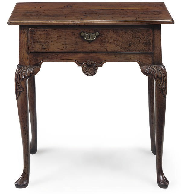 A GEORGE II ELM LOWBOY