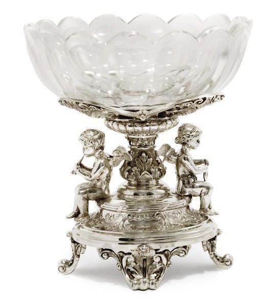 A LATE VICTORIAN SILVER COMPORT STAND