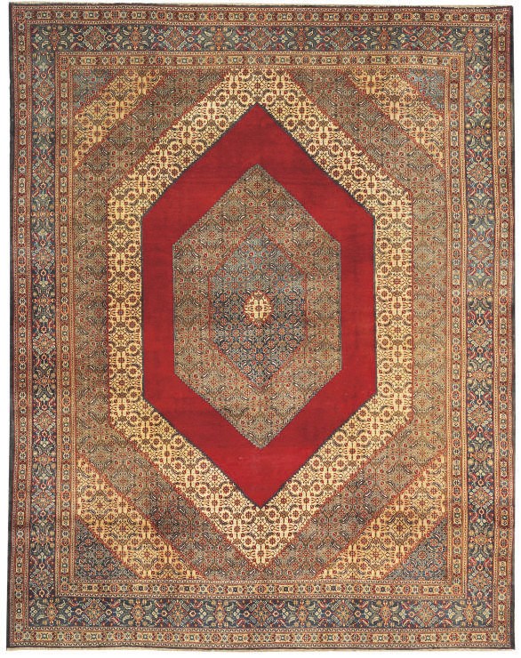 A fine unusual North-East Persian carpet