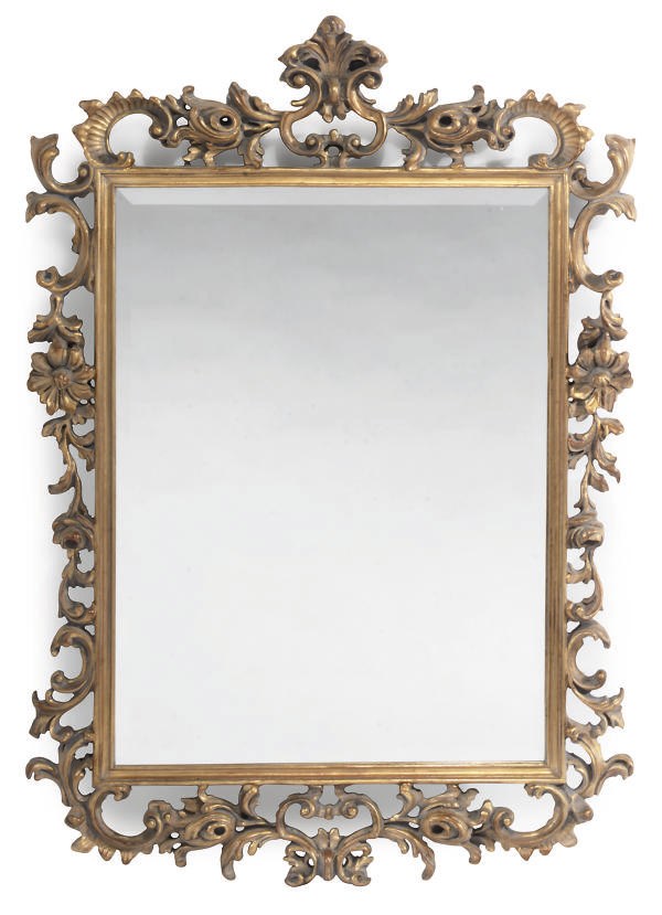 A GILT MIRROR