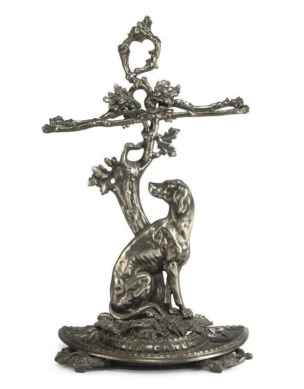 A VICTORIAN CAST-IRON STICK STAND