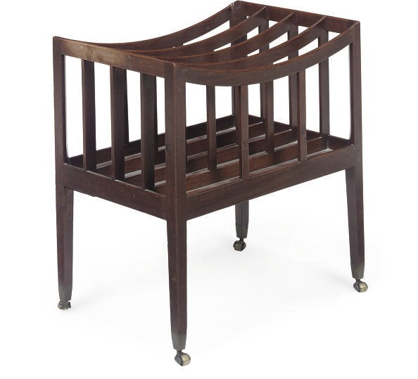 A REGENCY MAHOGANY CANTERBURY