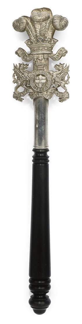 A VICTORIAN SILVER TIPSTAFF