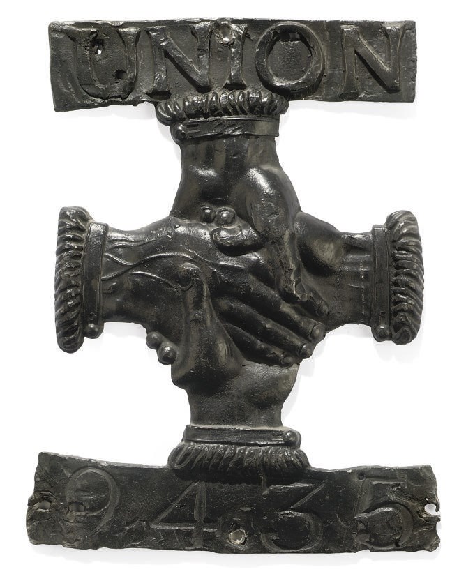 THE UNION FIRE OFFICE LEAD FIRE MARK (4A)