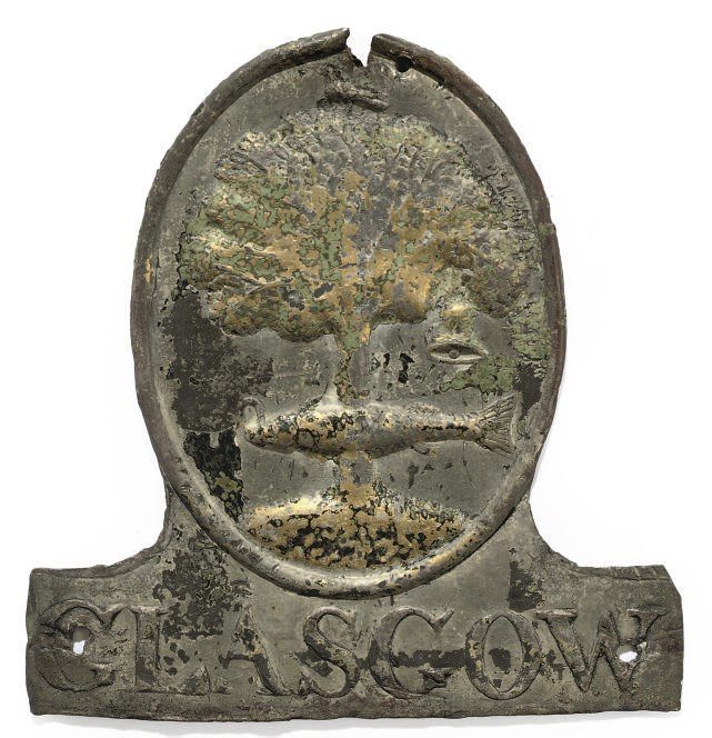 THE GLASGOW INSURANCE COMPANY LEAD FIRE MARK (34A)