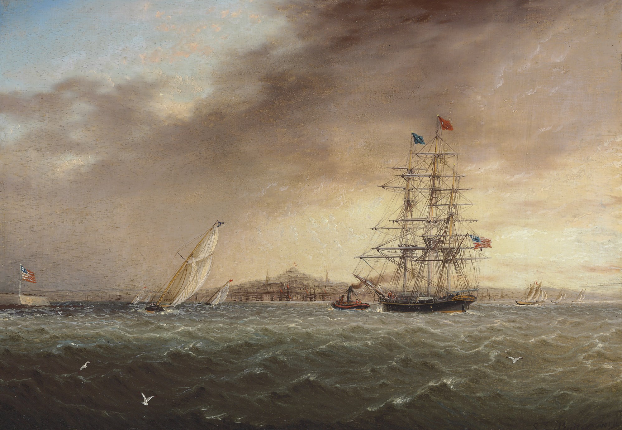 James Edward Buttersworth (American, 1817-1894)
