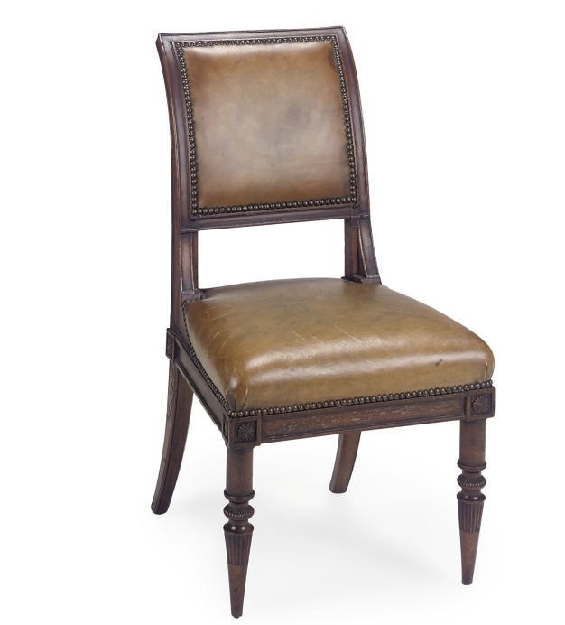 A CHARLES X WALNUT DINING CHAIR
