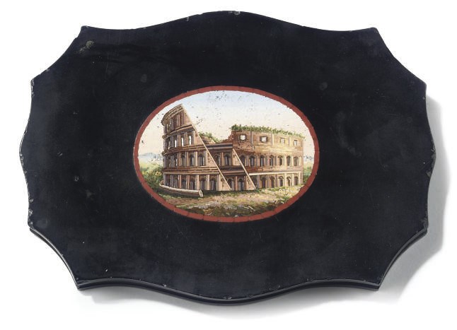 AN ITALIAN MICROMOSAIC PAPERWEIGHT