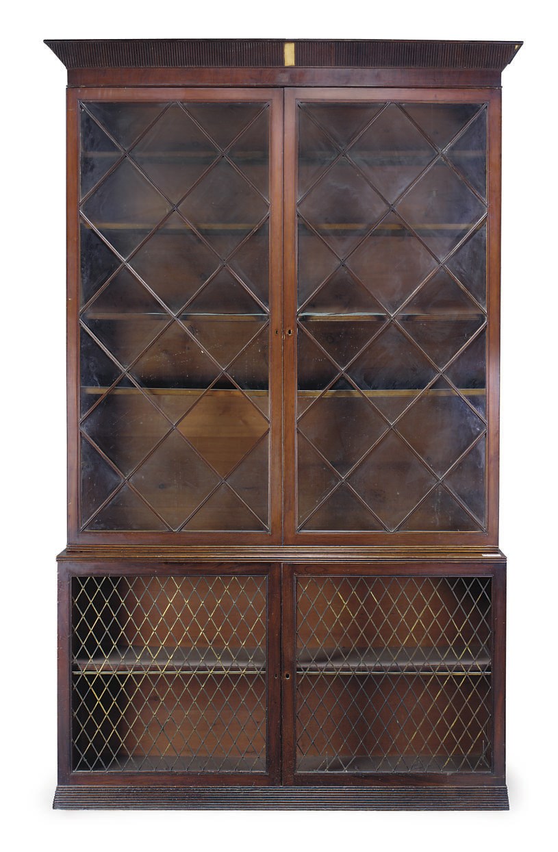 A REGENCY MAHOGANY BOOKCASE