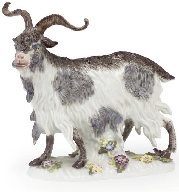 A MEISSEN FIGURE OF A BILLY GOAT