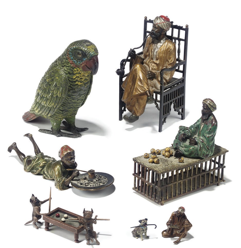 A COLLECTION OF AUSTRIAN COLD-PAINTED BRONZE FIGURES AND GROUPS