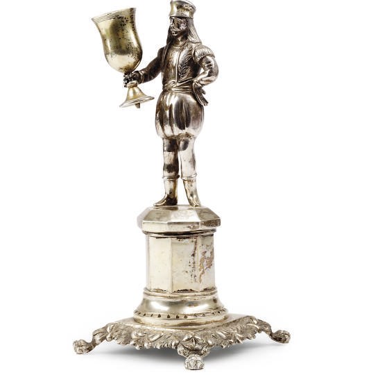 A PORTUGUESE SILVER TOOTHPICK HOLDER