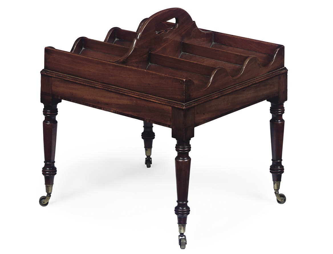 A REGENCY MAHOGANY BOTTLE-STAND