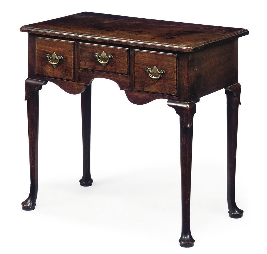 A GEORGE II MAHOGANY LOWBOY
