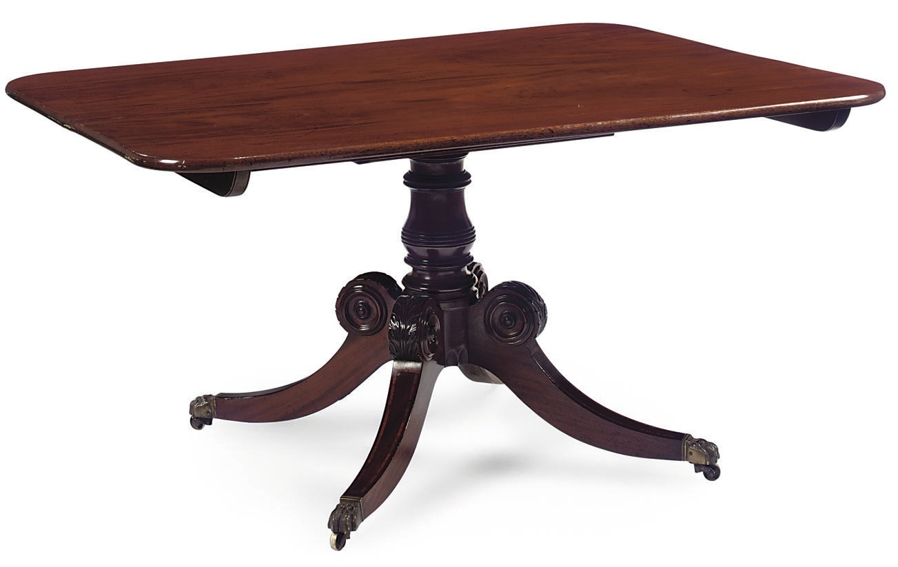 A REGENCY MAHOGANY BREAKFAST TABLE