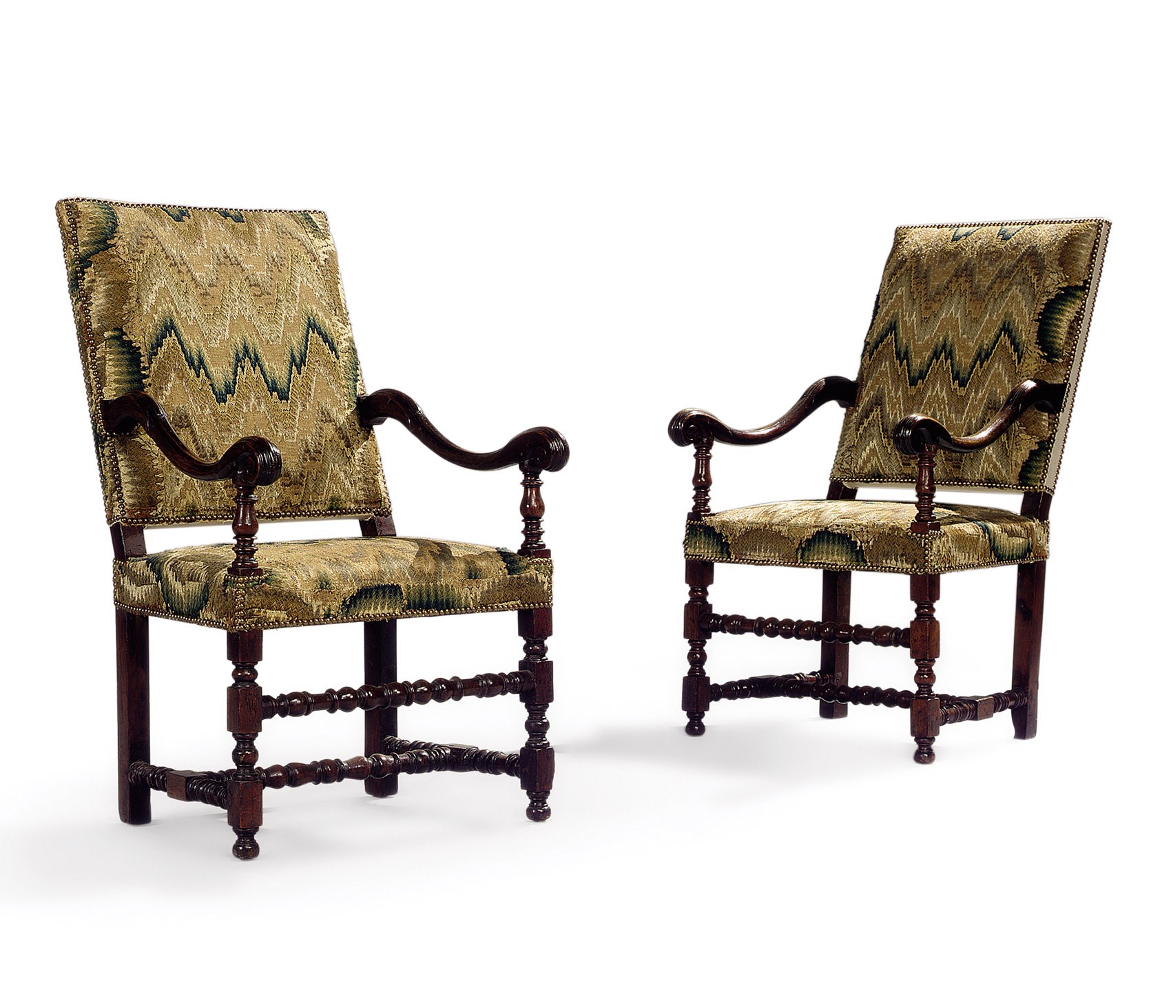 PAIRE DE FAUTEUILS D'EPOQUE LOUIS XIII