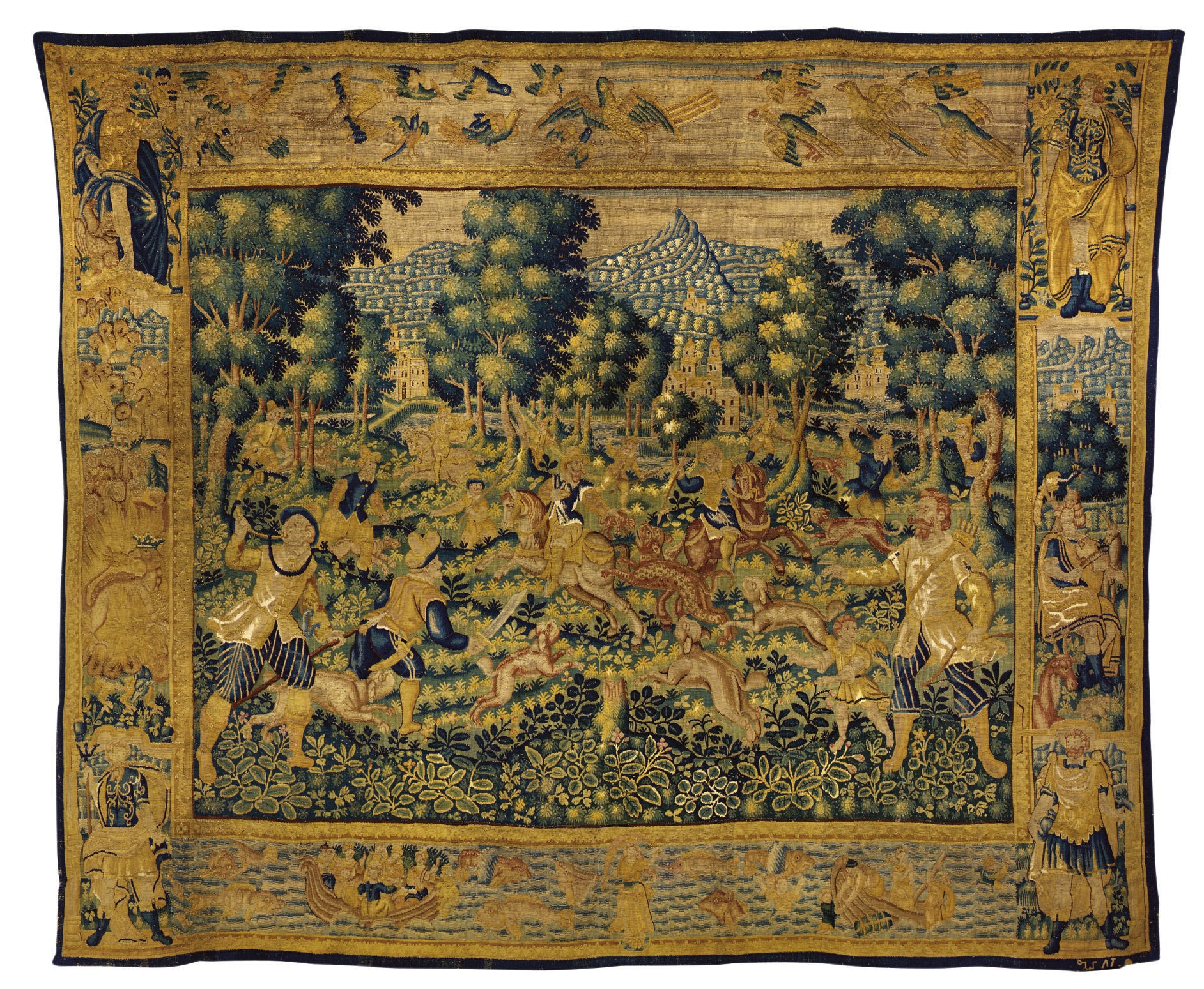 TAPISSERIE FLAMANDE PROBABLEMENT DU MILIEU DU XVIEME SIECLE